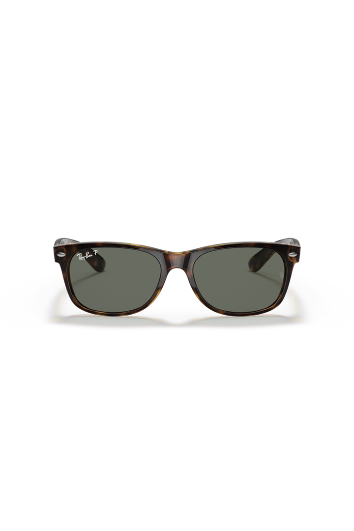 Ray Ban - New Wayfarer Classic in Tortoise Frames with G-15 Green Lenses- RB2132902/58