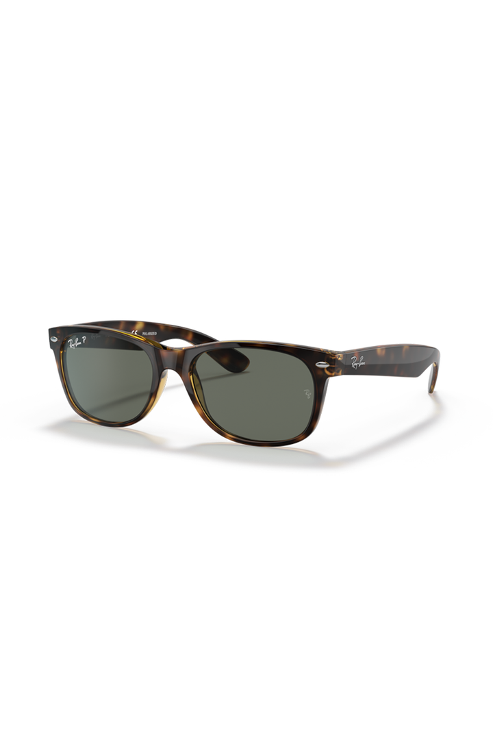 Ray Ban - New Wayfarer Classic in Tortoise Frames with G-15 Green Lenses- RB2132902/58