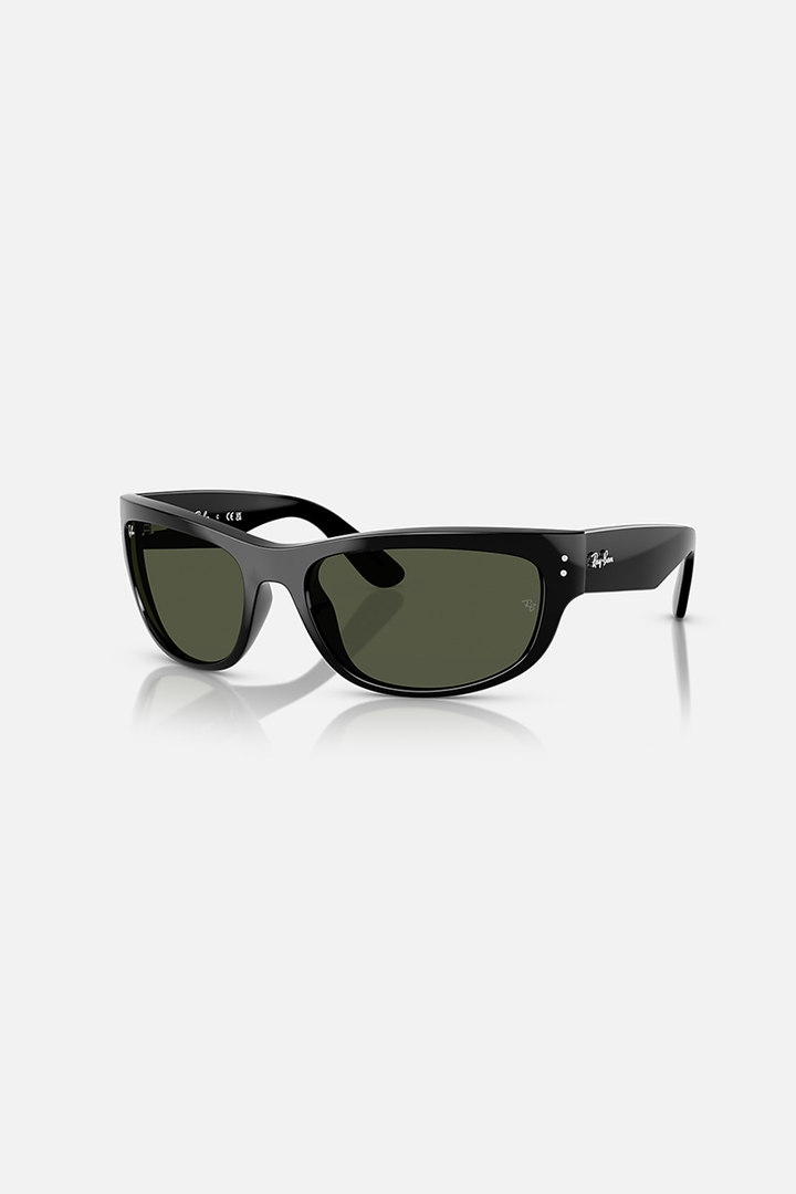 Ray Ban - Mega Balorama in Polished Black Frames with G-15 Green Lenses - RB2289-901/31