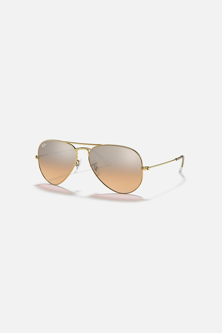 Ray Ban - Aviator Gradient in Polished Gold Frames with Silver Mirror Lenses - RB3025001/3E