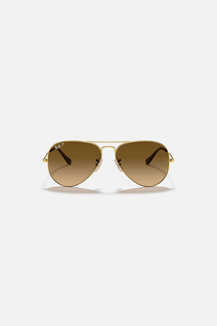 Ray Ban - Aviator Arista in Polished Gold Frames with Brown Gradient Lenses - RB3025001/M258