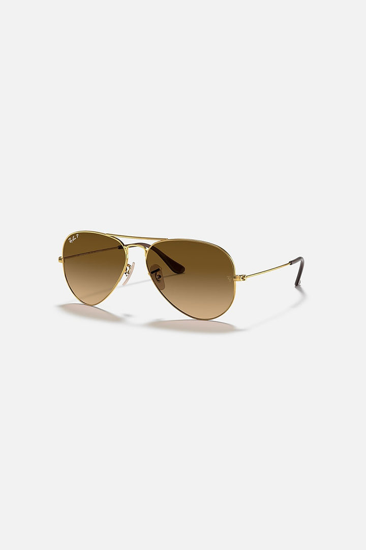 Ray Ban - Aviator Arista in Polished Gold Frames with Brown Gradient Lenses - RB3025001/M258