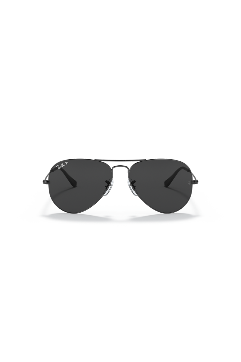 Ray Ban - Aviator Total Black in Polished Black Frames with Black Lenses - RB3025002/48
