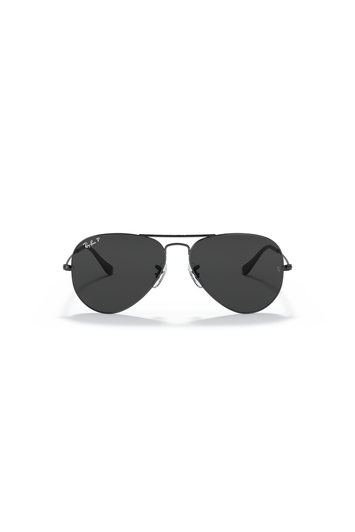 Ray Ban - Aviator Total Black in Polished Black Frames with Black Lenses - RB3025002/48