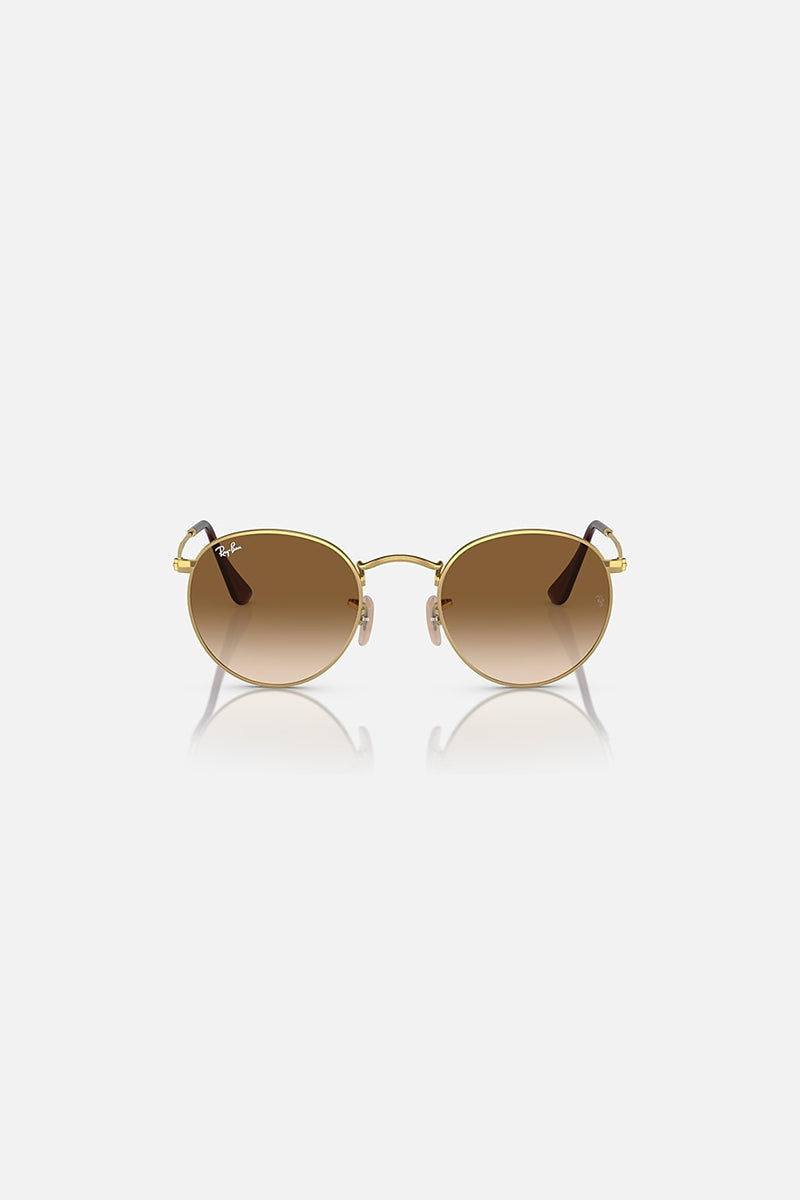 Ray Ban - Round Metal in Polished Gold Frames with Brown Gradient Lenses - RB3447001/51