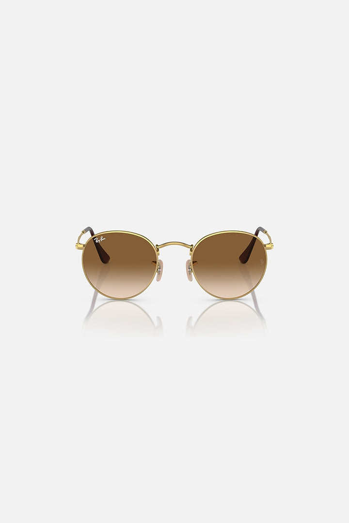 Ray Ban - Round Metal in Polished Gold Frames with Brown Gradient Lenses - RB3447001/51