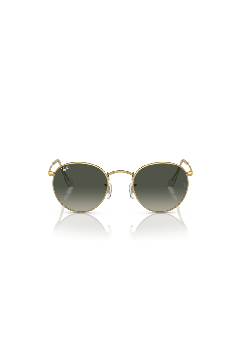 Ray Ban - Round Metal in Polished Gold Frames with Grey Gradient Lenses - RB3447001