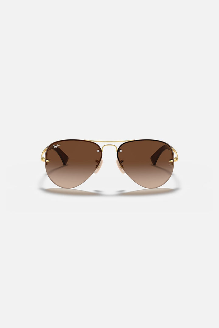 Ray Ban - RB3449 in Polished Gold Frames with Brown Gradient Lenses - RB3449001/1359