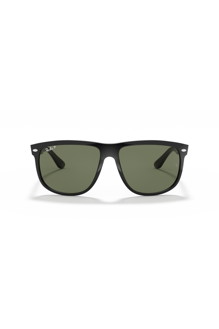 Ray Ban - Boyfriend in Polished Black Frames with Dark Green Classic Lenses - RB4147601/58