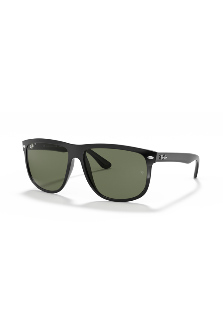 Ray Ban - Boyfriend in Polished Black Frames with Dark Green Classic Lenses - RB4147601/58