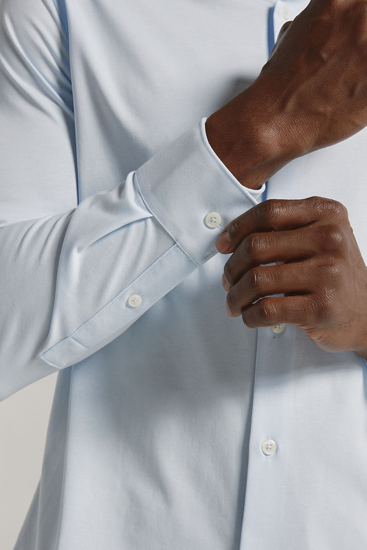 7DIAMONDS - Girona Long Sleeve Shirt in Light Blue