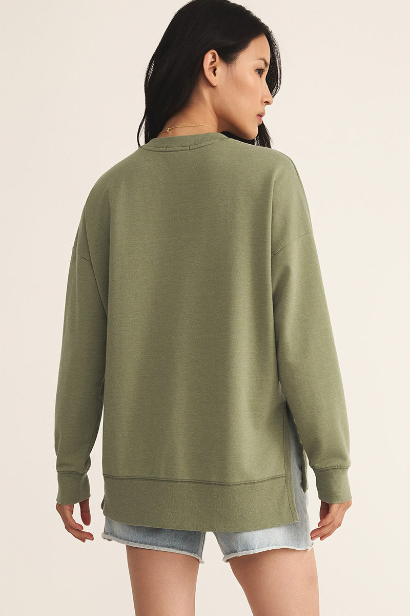 Z Supply - Modern V-Neck Weekender in Avocado