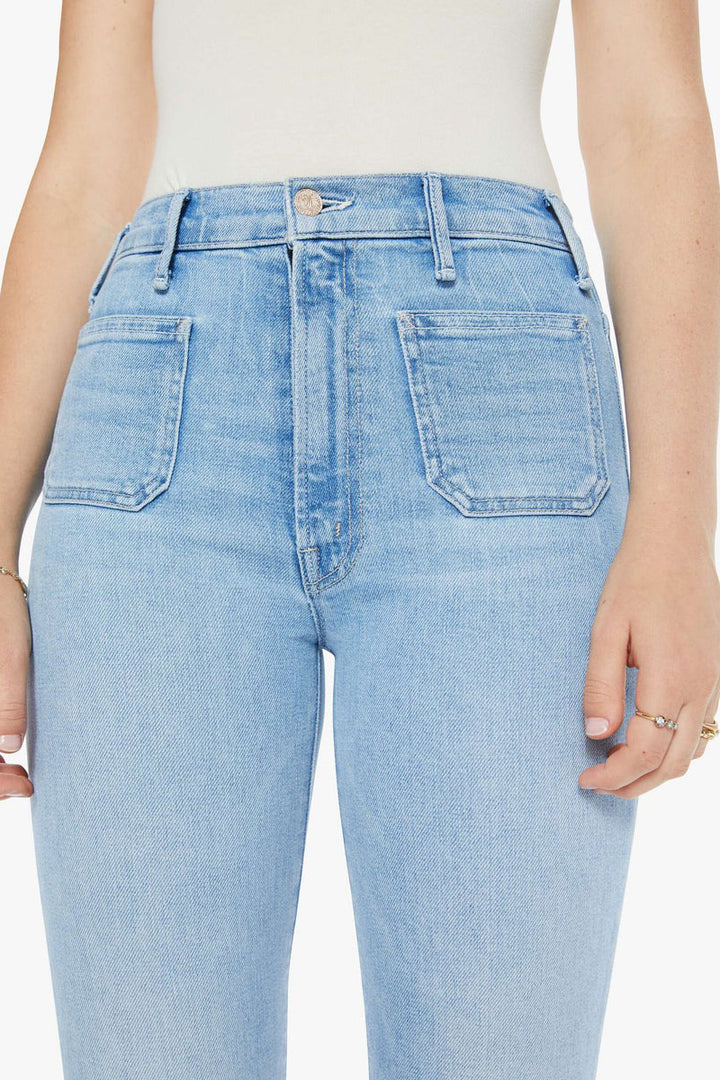 Mother Denim - The Hustler Patch Pocket Ankle in Tune In Tune Out