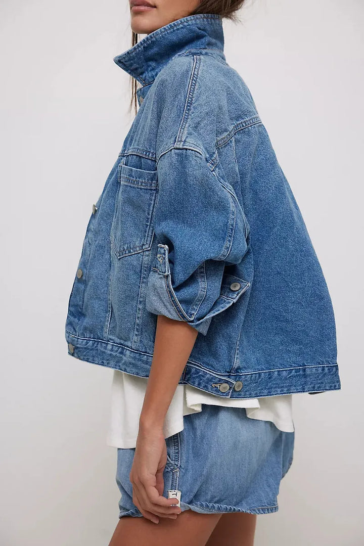 Free People - We The Free Opal Swing Jacket in Cowboy Romance
