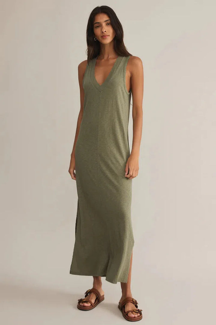 Z Supply - Palisades Midi Dress in Avocado