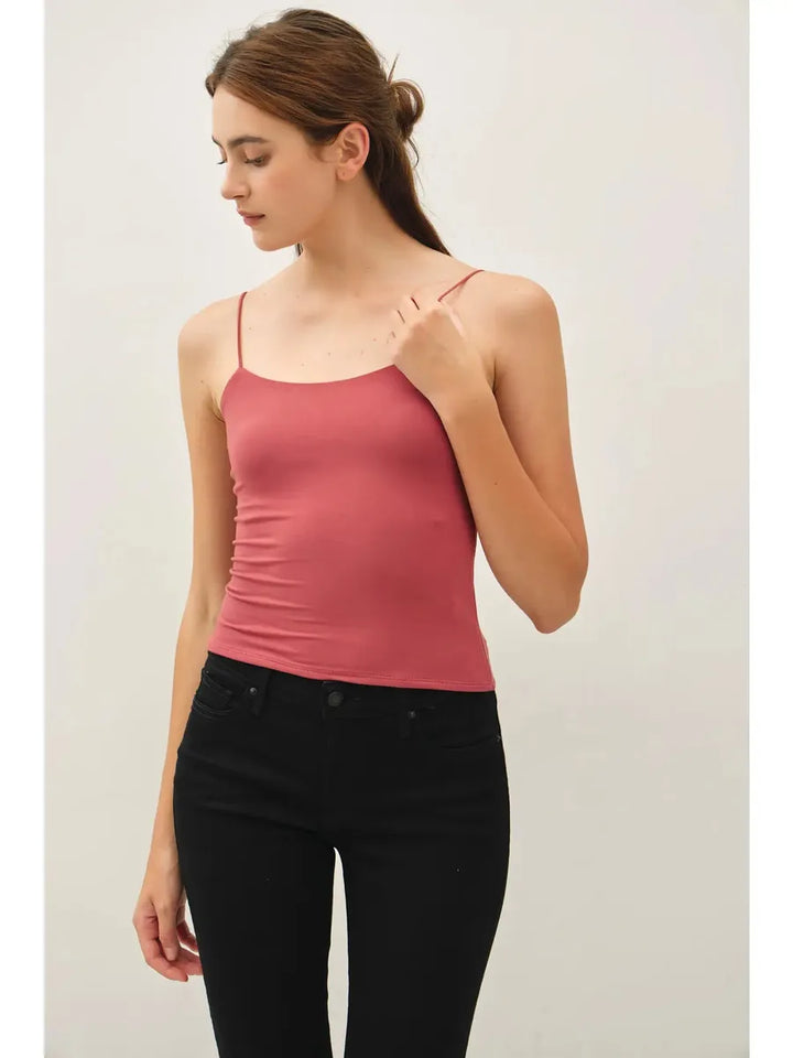 Be Cool - Basic Solid Cami in Sienna