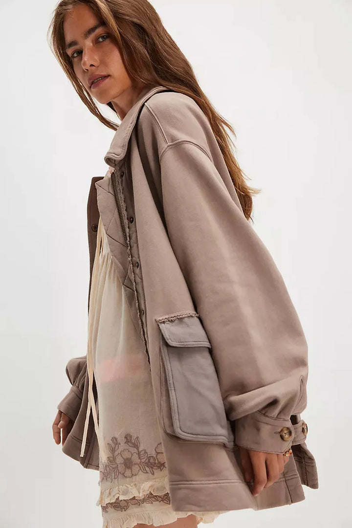 Free People - We The Free Alexa Sweatshirt in Dusted Cocoa