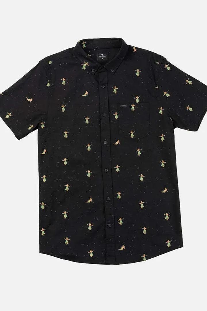 Rip Curl -Hula Breach Short Sleeve Shirt in Black