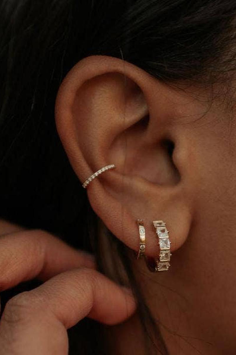 Mauve Jewlery Co. - Diana Diamond Hoops in Silver