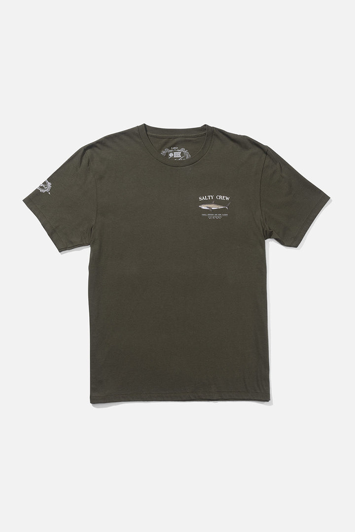 Salty Crew - Bruce Premium Tee in Dusty Olive