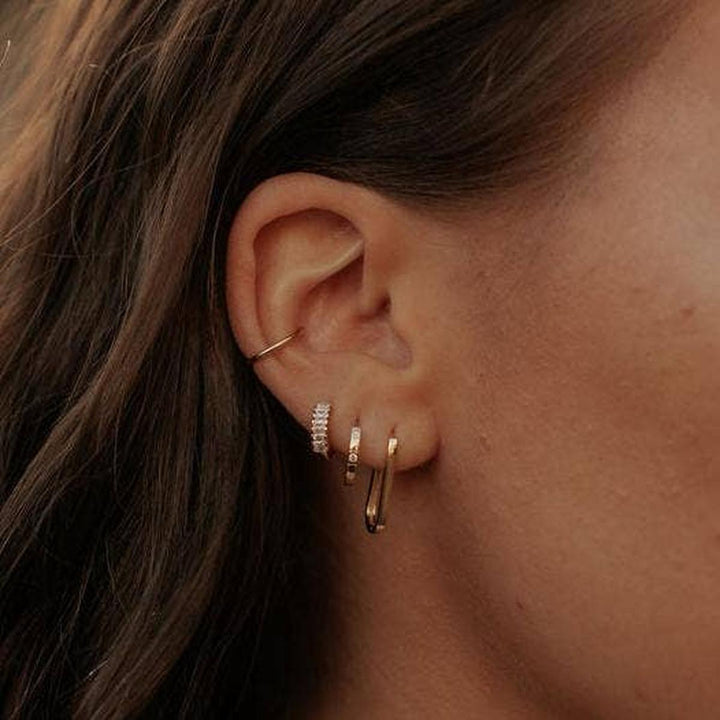 Mauve Jewlery Co. - Diana Diamond Hoops in Silver