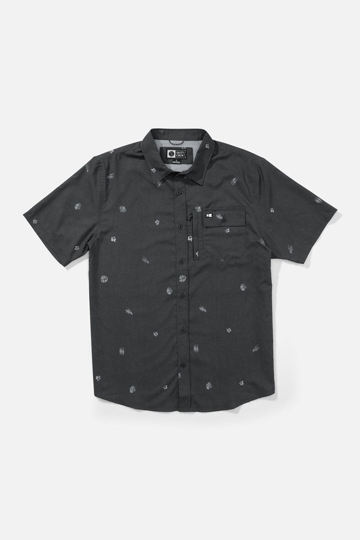 Salty Crew - Flagship UV Button Up in Black