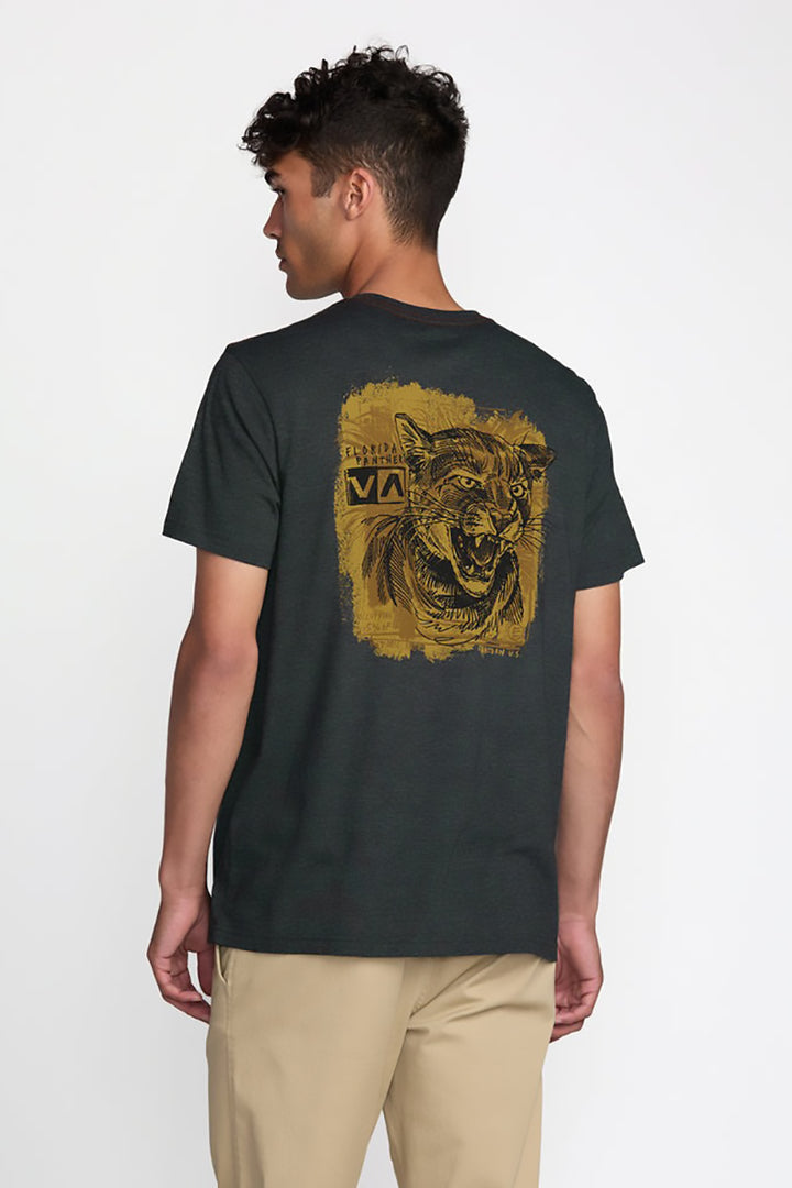 RVCA - Horton Panther Short Sleeve Tee in Black