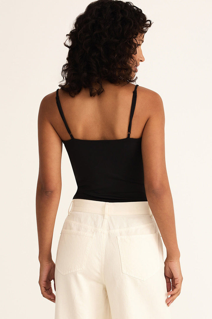 Z Supply - Lane Luxe Smooth Bodysuit in Black