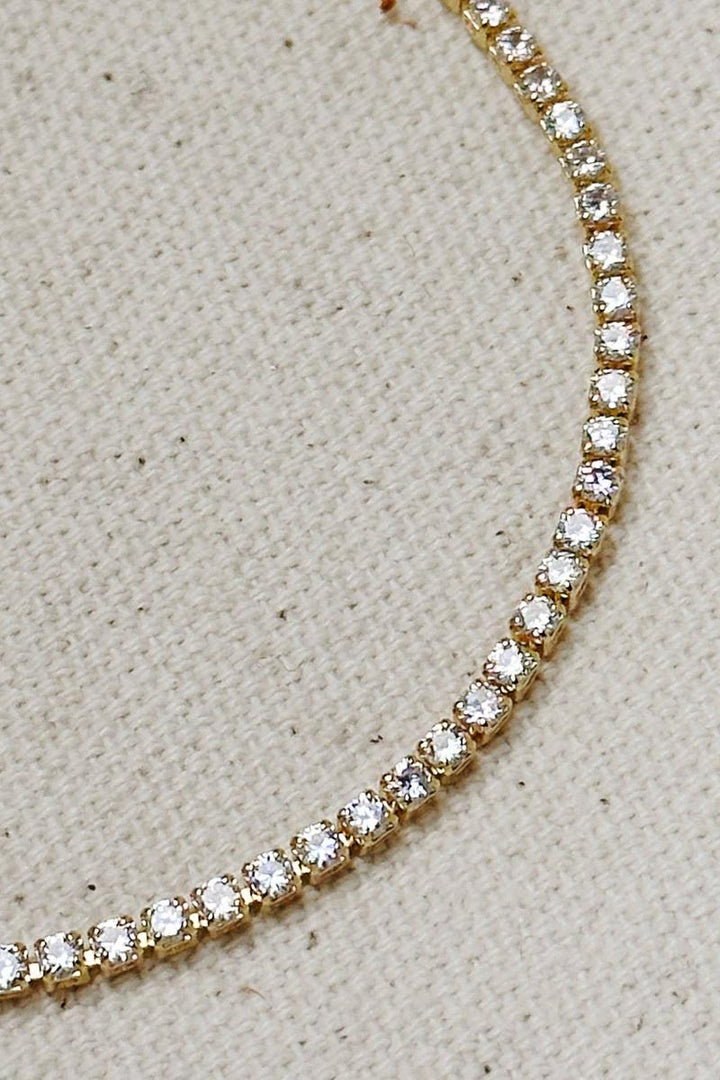 GoldFi - 18k Gold Filled 2mm CZ Tennis Bracelet