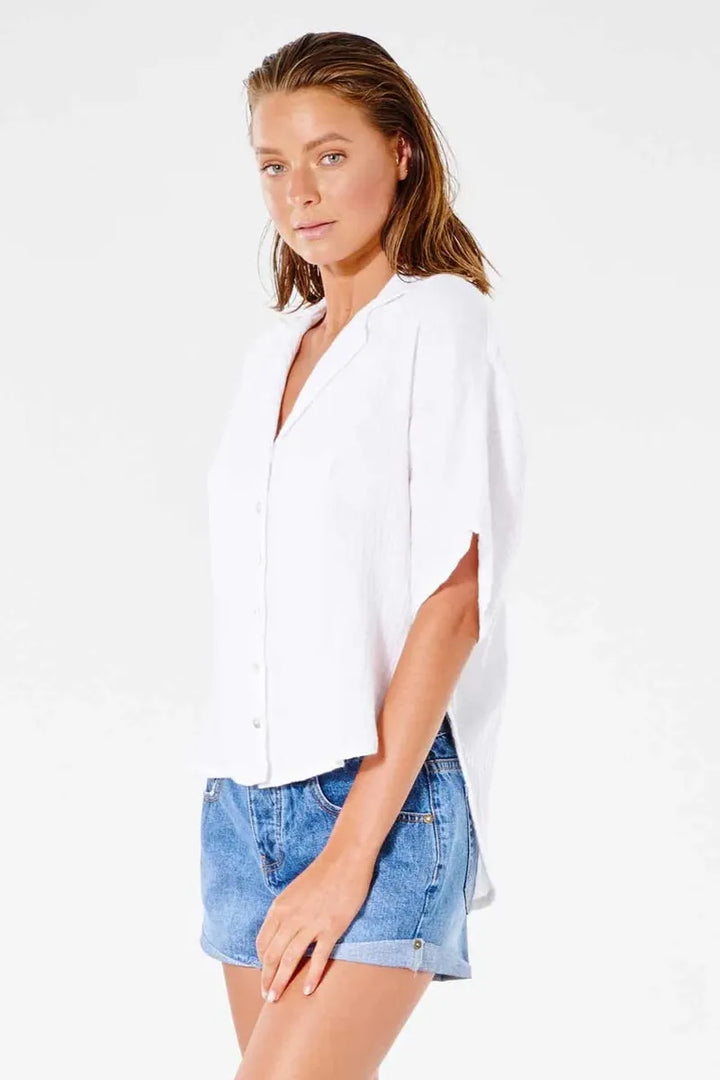 Rip Curl - Premium Surf Short Sleeve Shirt in White