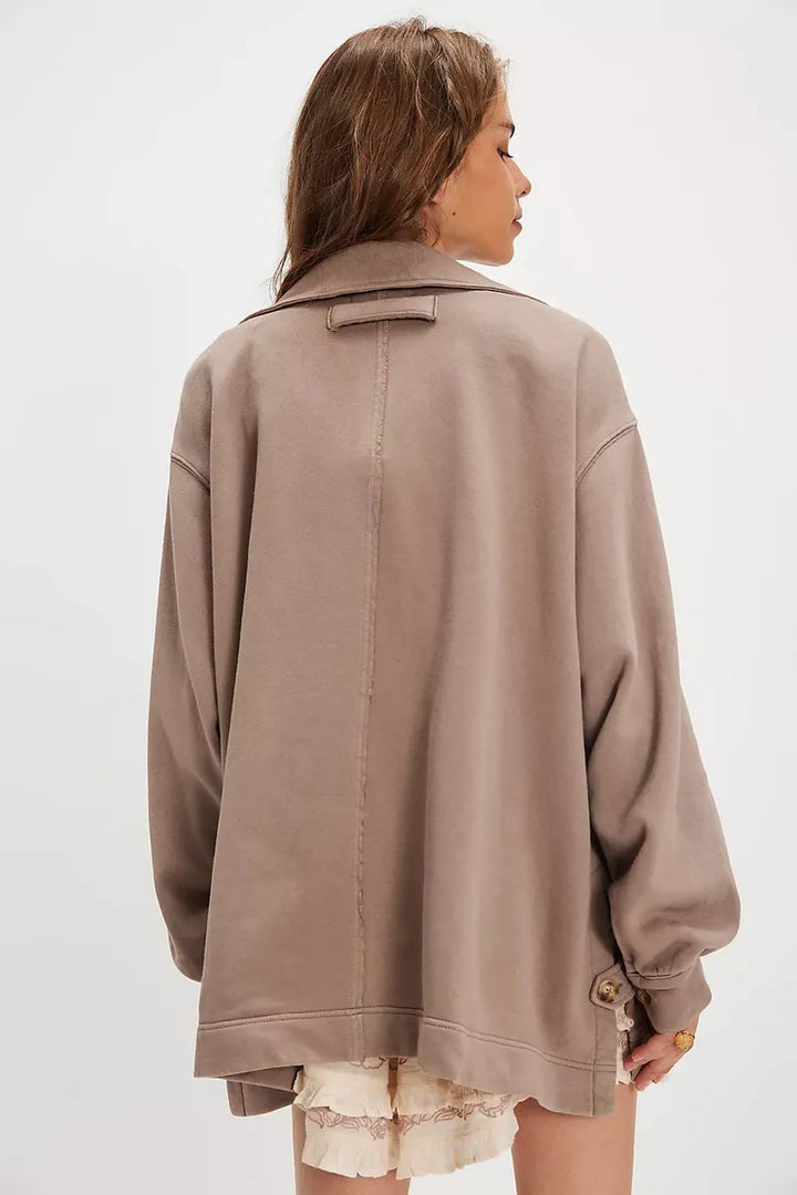Free People - We The Free Alexa Sweatshirt in Dusted Cocoa