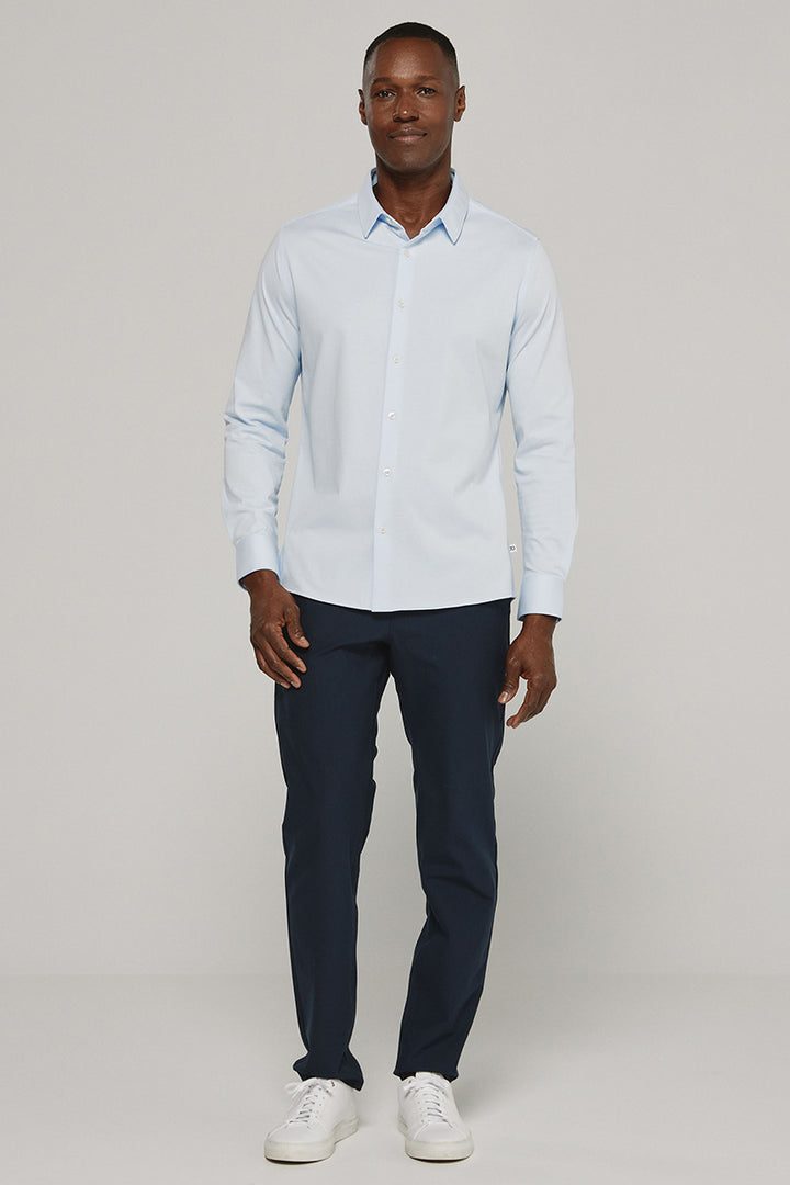 7DIAMONDS - Girona Long Sleeve Shirt in Light Blue
