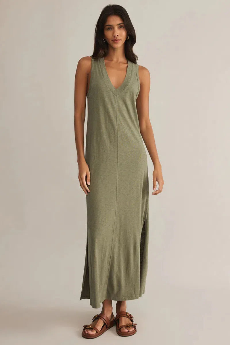 Z Supply - Palisades Midi Dress in Avocado