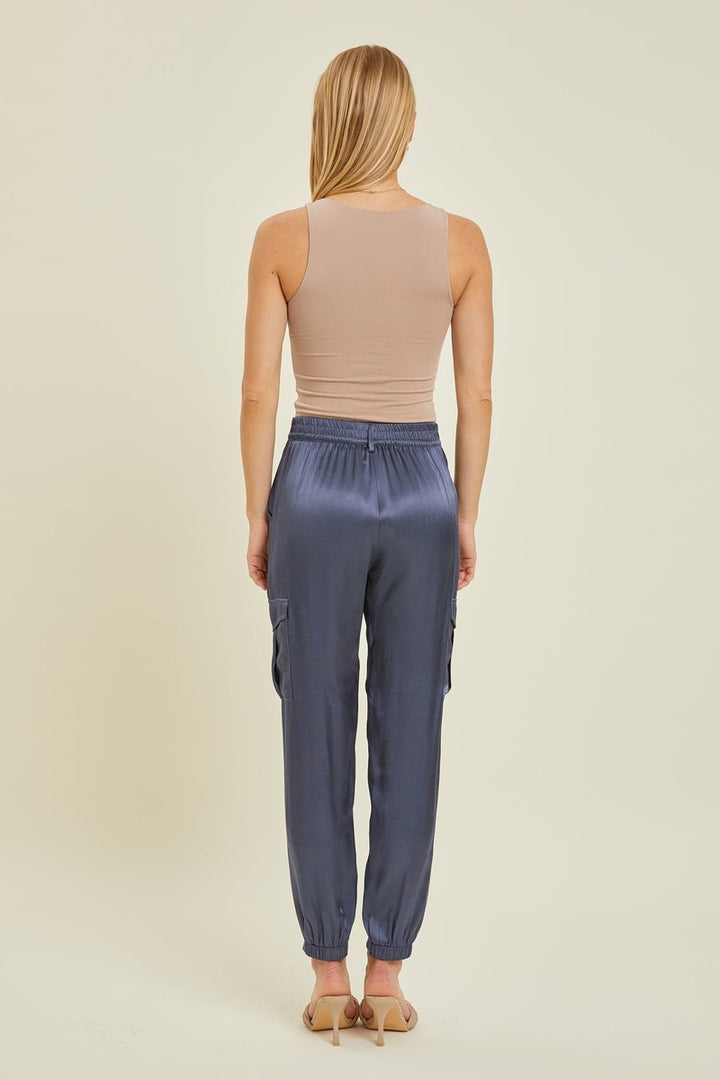 Be Cool - Basic Double Lined Boat Neck Tank in Taupe