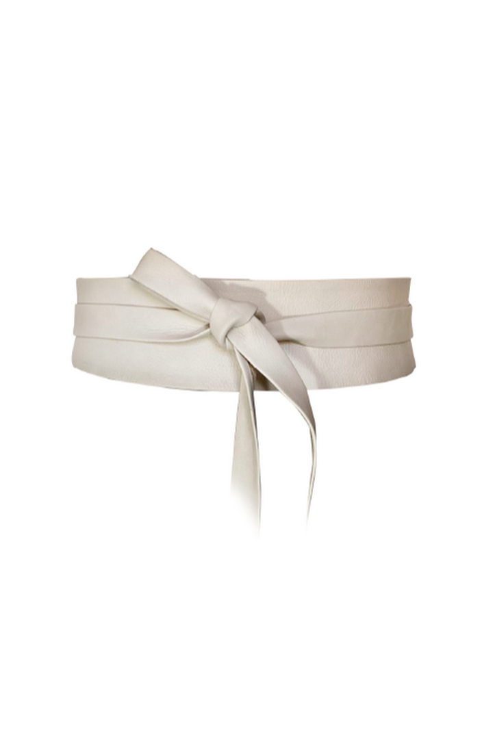 ADA Collection Belts - Wrap Belt in Bone/Winter White