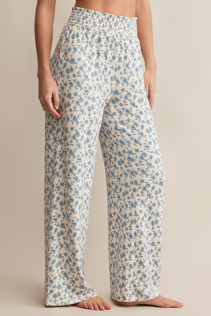 Z Supply - Dawn Smocked Ditsy Pant in Crystal