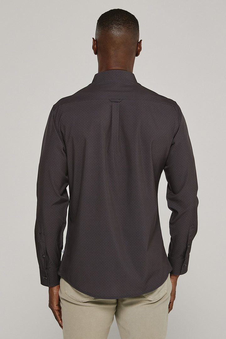 7DIAMONDS - Niall Long Sleeve Shirt in Black