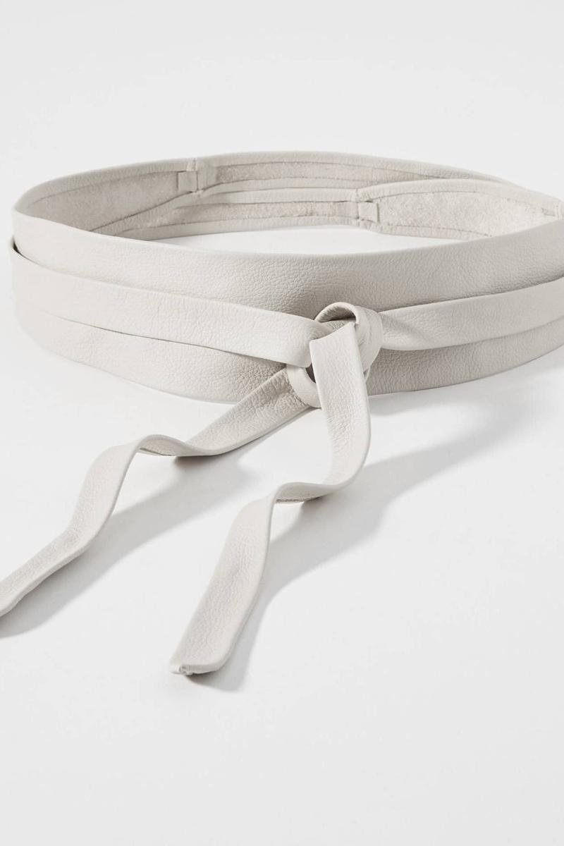 ADA Collection Belts - Wrap Belt in Bone/Winter White