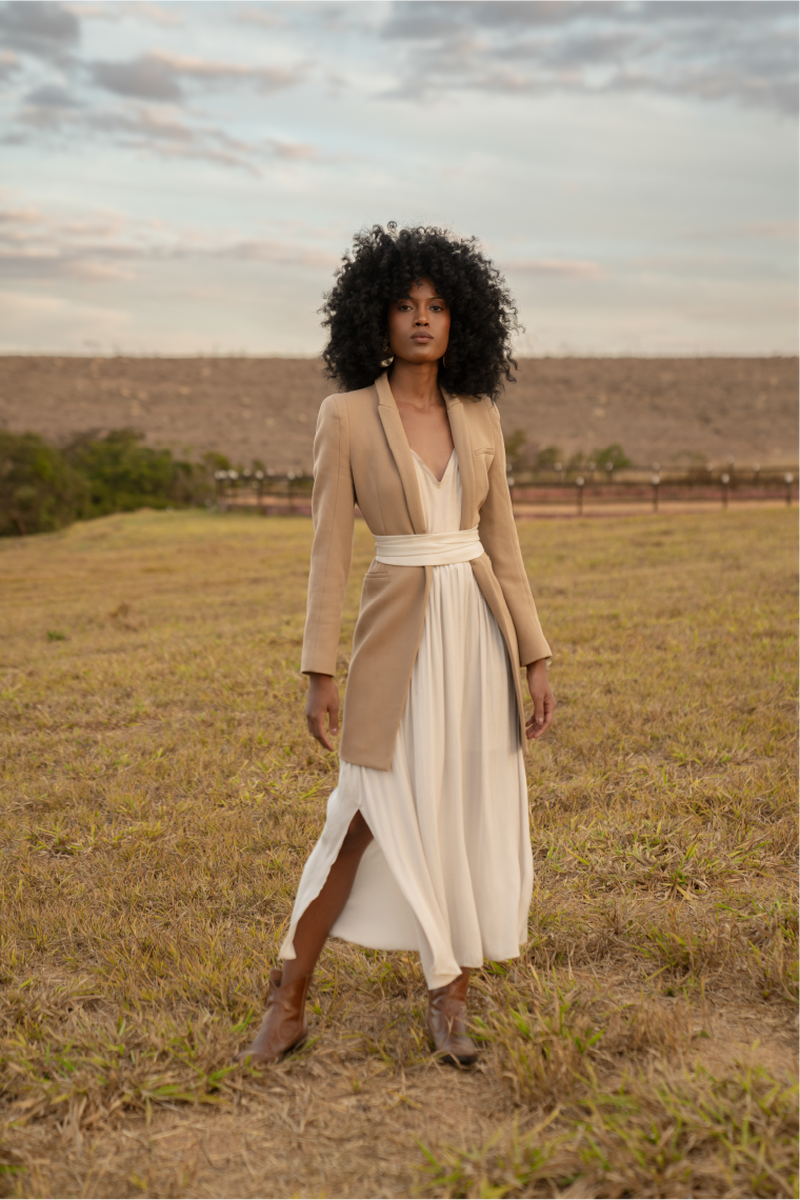 ADA Collection Belts - Wrap Belt in Bone/Winter White