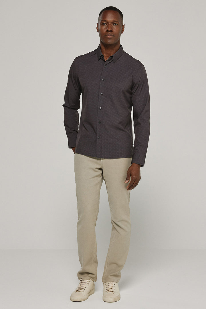 7DIAMONDS - Niall Long Sleeve Shirt in Black