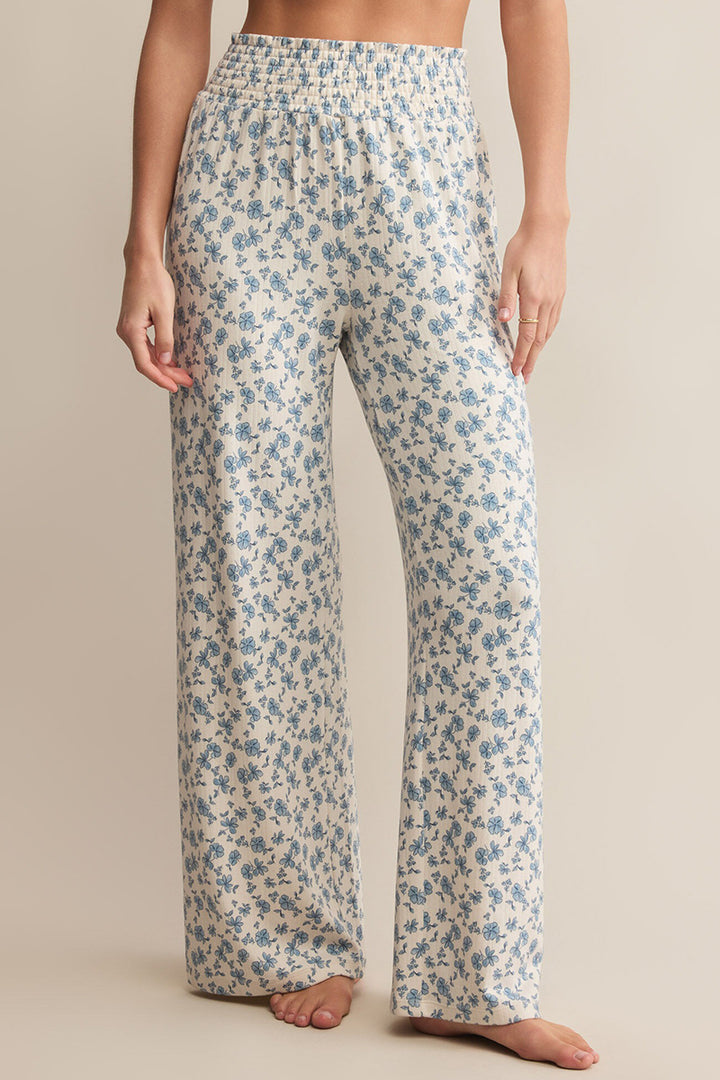 Z Supply - Dawn Smocked Ditsy Pant in Crystal