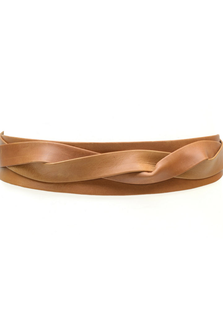 ADA Collection Belts - Midi Wrap Belt in Tan