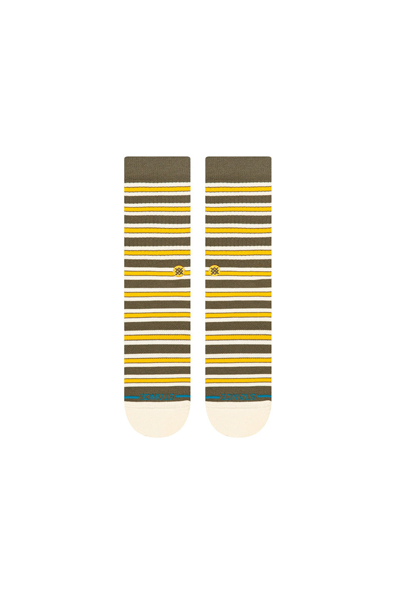 Stance - Ollie Cotton Crew Medium Cushion Socks in Olive