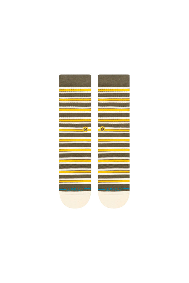 Stance - Ollie Cotton Crew Medium Cushion Socks in Olive