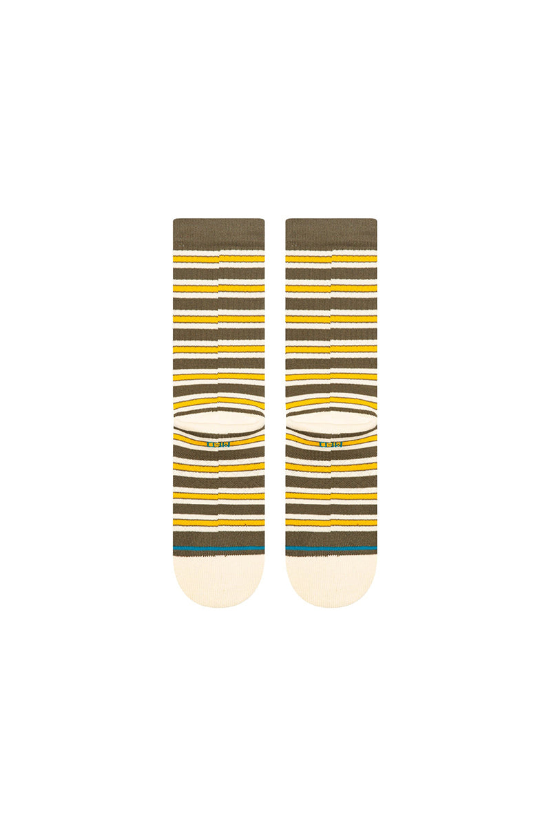 Stance - Ollie Cotton Crew Medium Cushion Socks in Olive