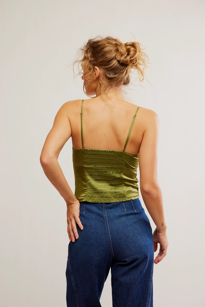 Free People - Last Call Strappy Cami in Peat Moss
