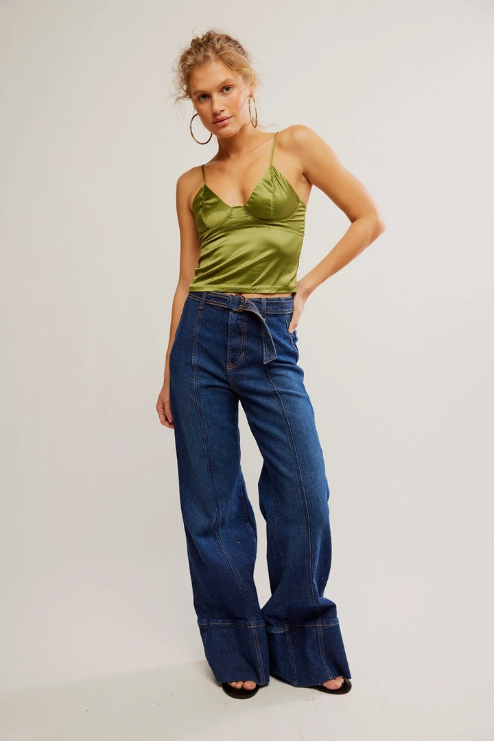 Free People - Last Call Strappy Cami in Peat Moss