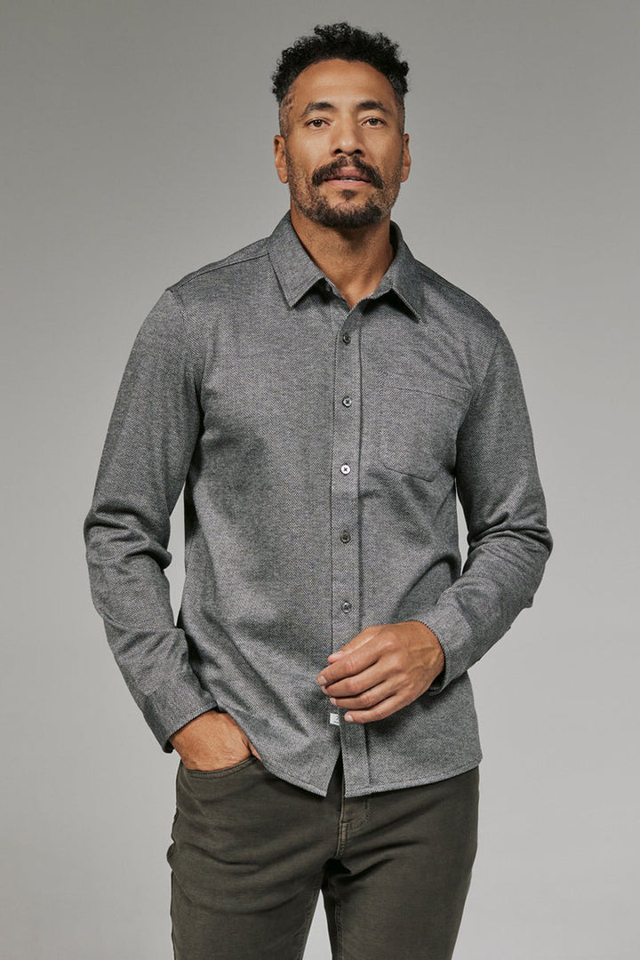 7DIAMONDS - Generation™ Knit Shirt in Grey