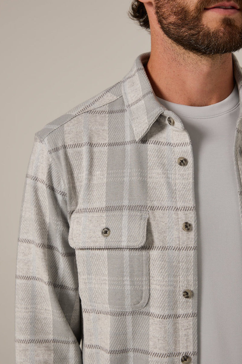 7DIAMONDS - Generation™ Plaid Shirt in Sage