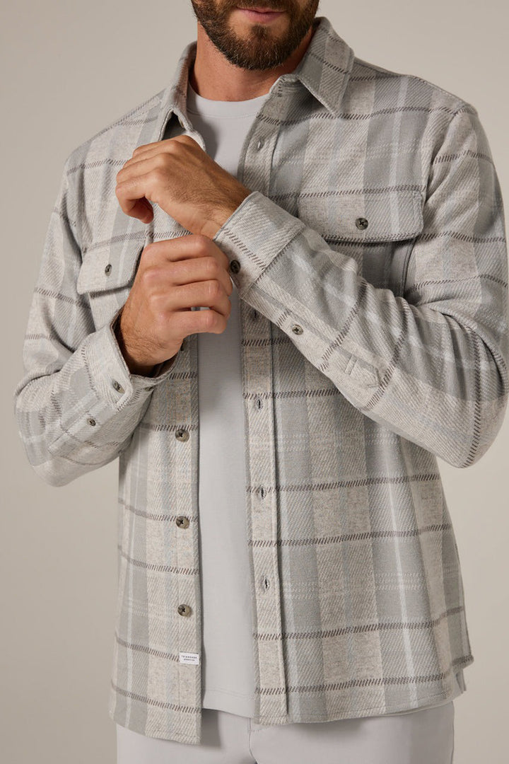 7DIAMONDS - Generation™ Plaid Shirt in Sage